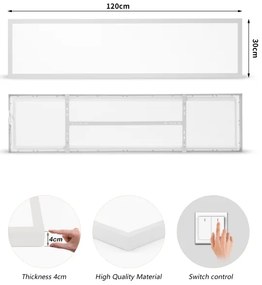 Brilagi - Lampă LED pentru baie FRAME LED/50W/230V 3000/4000/6000K 120x30 IP44