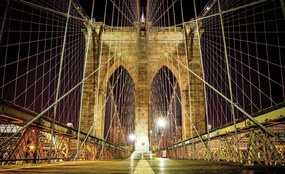 Fototapet - New York City Urban Brooklyn Bridge (152,5x104 cm)