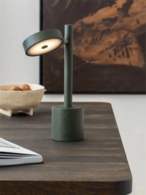 Lampa de masa LED din lemn de frasin verde Okinawa