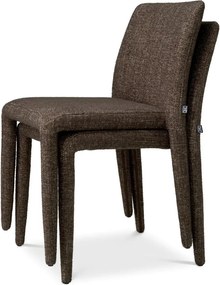 Set de 2 scaune elegante design LUX Leiza, Renato brown