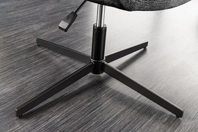 Fotoliu pivotant cu inaltime reglabila PAPILLON tesatura antracit