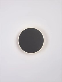 Aplica LED de perete design ambiental CYRCLE 20cm negru