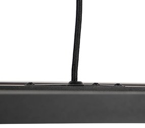 Lampă suspendată inteligentă neagră cu 4 lumini inclusiv Wi-Fi G95 - Big Cage