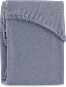Cearceaf gri din frotir cu elastic 180x200 cm Ruby – Restilo