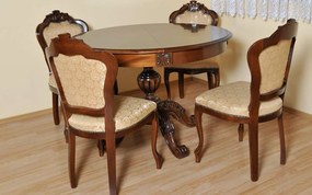 Scaun lemn masiv Tapitat Briston 58x57xH102 cm