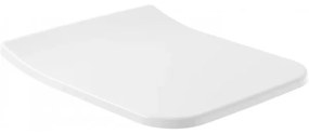 Capac WC slim, Villeroy&amp;Boch Venticello, cu inchidere lenta, Alb Alpin, 9M79S101