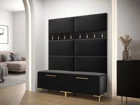 Set mobilier hol Frisala II (Negru + Manila 18). 1060424