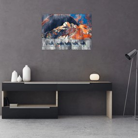Tablou pe sticlă - Ilustrație de sweathouses (70x50 cm)