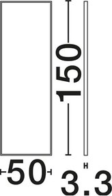 Oglinda de perete decorativa MIRAGIO 50x150cm