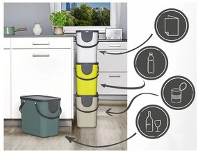 Coș de gunoi pentru deșeuri sortate din plastic reciclat 25 L Albula - Rotho