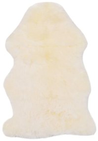 vidaXL Covor din blană de oaie, alb, 60 x 90 cm
