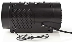Ceas deșteptător radio cu afișaj LED și proiector 230V Nedis CLAR005BK
