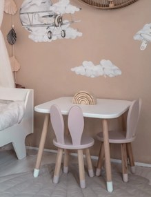 Masa cu scaune pentru copii iepuras
