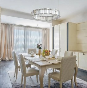 Lustra LED LUX moderna design circular D65 PRISMATIC 02