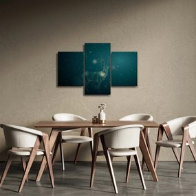 Tablou - Cerb magic noaptea (90x60 cm)