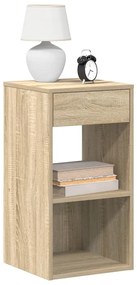 vidaXL Noptiere cu sertar 2 buc. Stejar Sonoma 35x34x66,5 cm