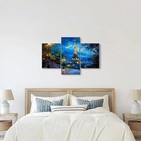 Tablou - Pictură în ulei a Turnului Eiffel (90x60 cm)