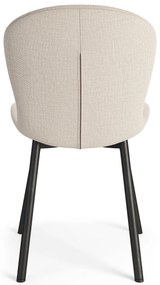 MAZZONI EXPORT FIORA Bej (material Basel 24) - SCAUN MODERN TAPIȚAT PENTRU SALON/SUFRAGERIE LOFT