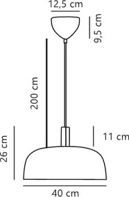 Lustra design scandinav minimalist Sandro negru