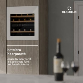 Klarstein Frigider pentru vinuri Rhone 36 Duo, 36 sticle, Control LED, push-to-open, silențios