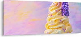 Tablou - Înghețată cu lavandă (120x50 cm)