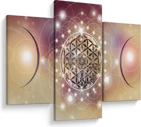 Tablou - Mandala cu elemente (90x60 cm)