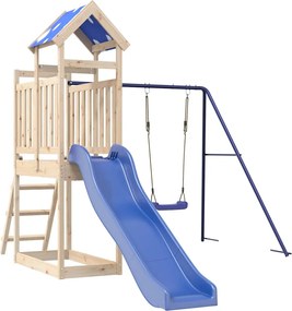 vidaXL Set de joacă pentru exterior, lemn masiv de pin