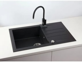 Chiuvetă de bucătărie ALVEUS 1090942 ROCK 78x48 cm negru