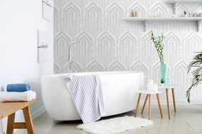 Tapet model modern gri