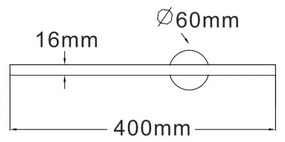 Aplica de perete LED pivotanta design liniar TROY 40cm