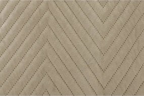 Cuvertura de pat bej din catifea ARROW VELVET Dimensiune: 200 x 220 cm