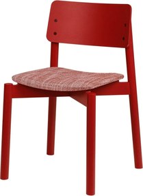 Scaun de dining roșu stivuibil Wem – noo.ma