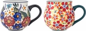 Cană ceramică multi-color, finisaj mat – Florist