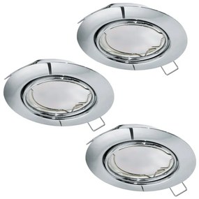 Eglo 94407 - Set de 3 spoturi LED încastrate PENETO, 3x GU10-LED/5W/230V