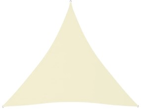 Panza parasolar, crem, 4x4x4 m, tesatura oxford, triunghiular