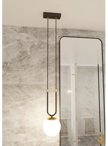 Lustră pe cablu GLAM 1xE14/10W/230V negru