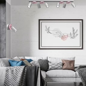 Spot de perete FLOWER 1xGU10/8W/230V crom mat