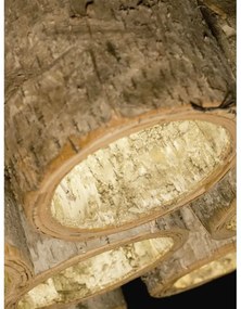 Lustra cu 7 pendule design rustic din lemn ASPEN ASPEN24/H7/N