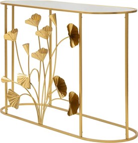 Masă consolă aurie 40x120 cm Flow – Mauro Ferretti