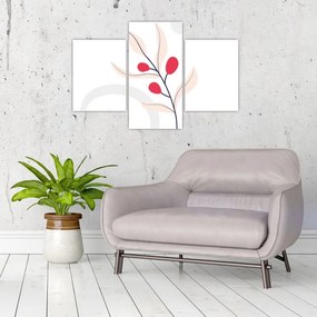 Tablou - Abstracție florală roz N⁰3 (90x60 cm)