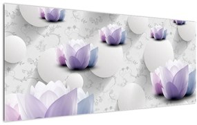 Tablou cu flori (120x50 cm)