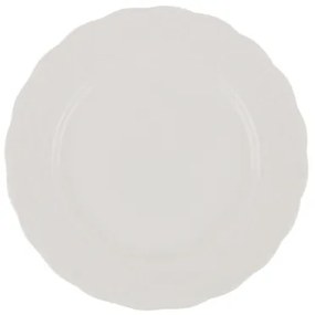 Set de veselă, 24 piese, alb/porțelan