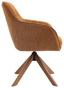 Set de scaune de sufragerie portocaliu 2 buc. tapițat Avola – Unique Furniture