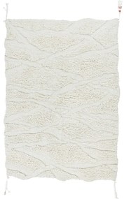 Covor alb lavabil/țesut manual din lână 170x240 cm Enkang Ivory – Lorena Canals