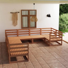 3075977 vidaXL Set mobilier de grădină, 8 piese, lemn masiv de pin