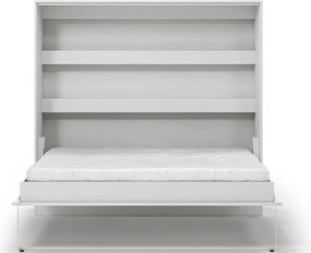 Pat rabatabil Devesto Horizontal Wall 160 alb, 200x160 cm – Alb