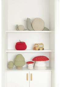 Coș de jucării pentru copii roșu din material textil ø 28x20 cm Apple – Lorena Canals