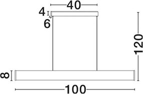 Lustra LED suspendata design liniar NOLIA