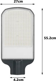 Brilagi - Lampă stradală LED pentru exterior URBANLIGHT LED/200W/230V antracit IP65