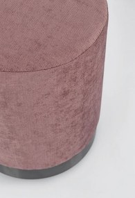 Taburet rotund, roz inchis, 35x42 cm, Ernestine, Yes